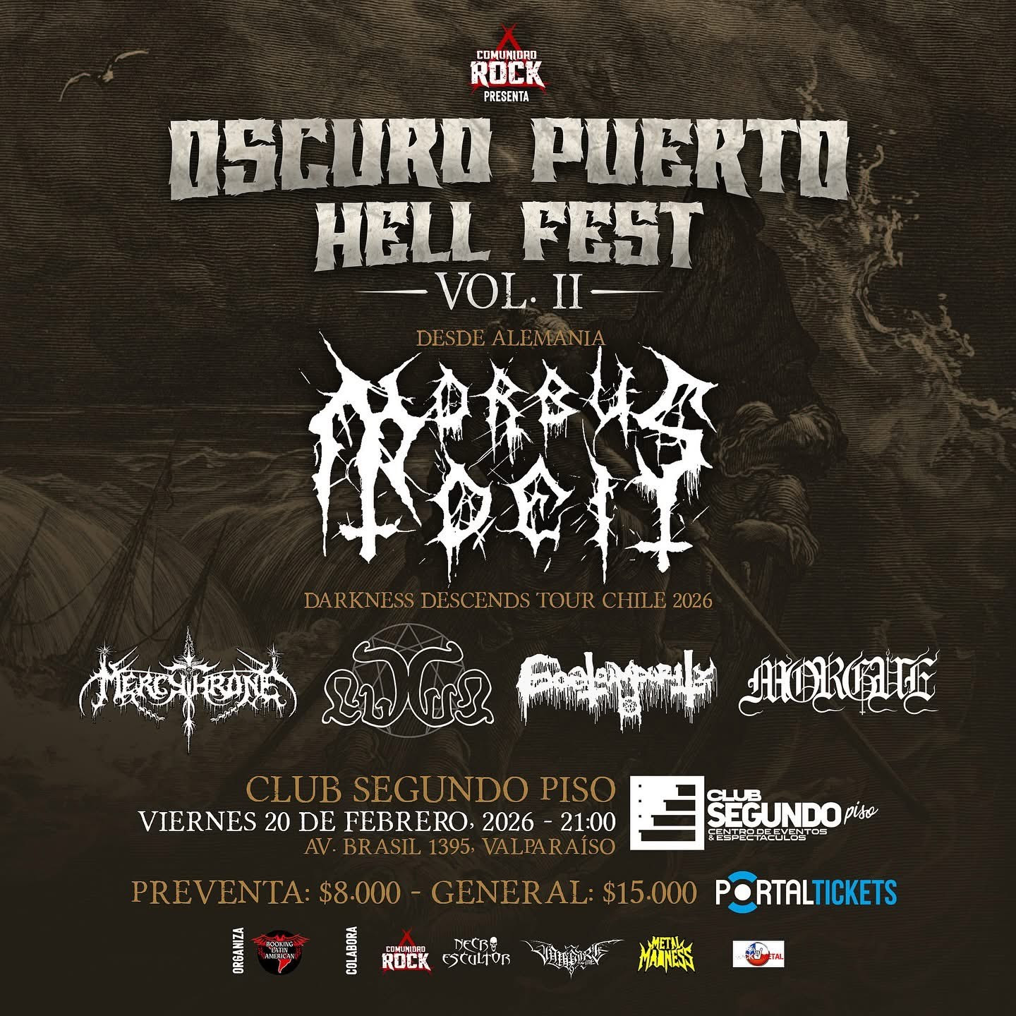 Morbus Dei llega a Chile con tres fechas